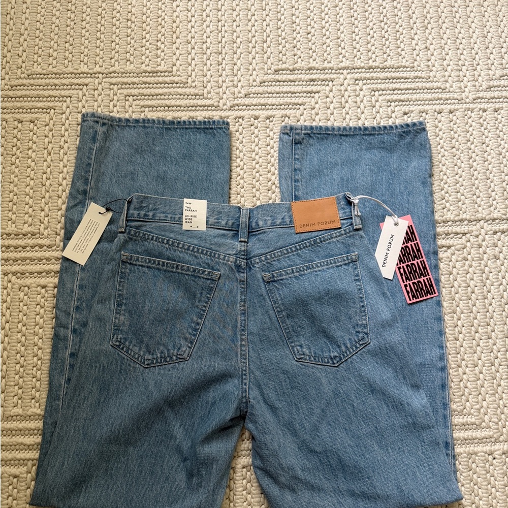 NWT Aritzia Denim Forum The Farrah Lo-Rise Wide Jean - Picture 5 of 6